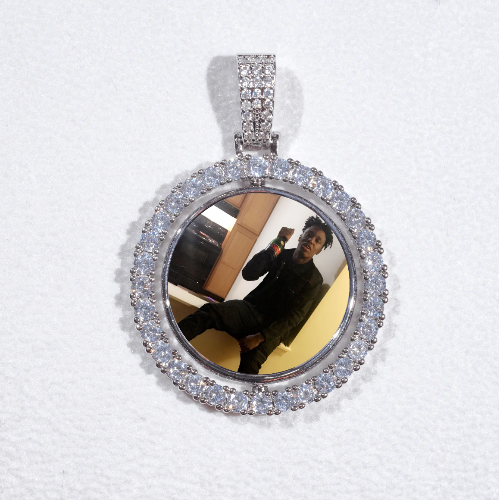 3D Spinning 2-Faced Custom Picture Pendant