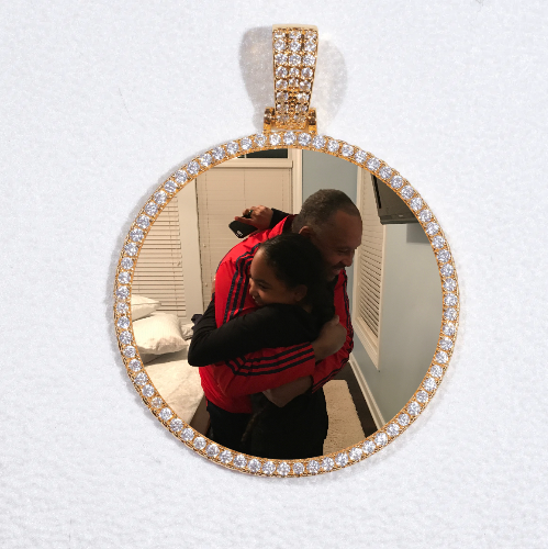 MEDIUM 3D CIRCLE CUSTOM PICTURE PENDANT