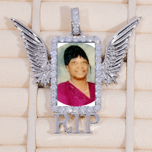 RIP WING 3D CUSTOM PICTURE PENDANT