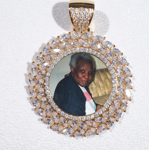 Large 3D Wheat Ear Custom Picture Pendant