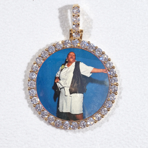3D CIRCLE CUSTOM PICTURE PENDANT SMALL SIZE