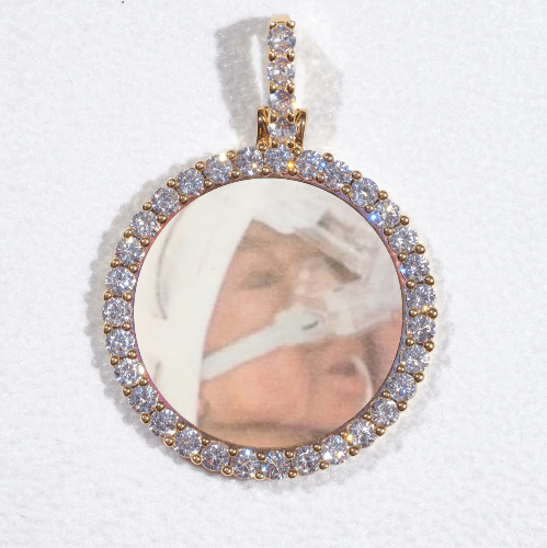 3D CIRCLE CUSTOM PICTURE PENDANT SMALL SIZE