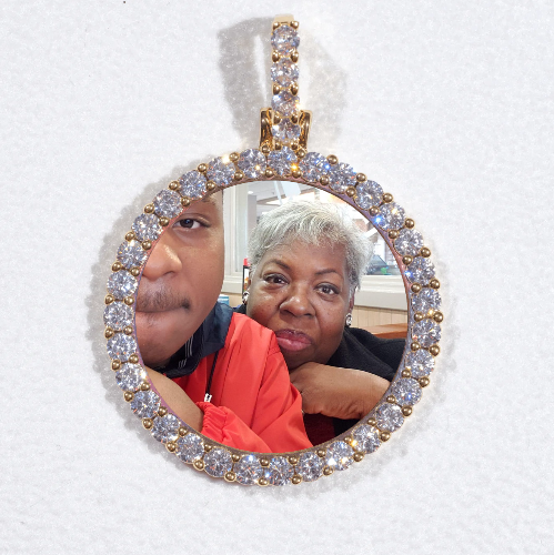 3D CIRCLE CUSTOM PICTURE PENDANT SMALL SIZE