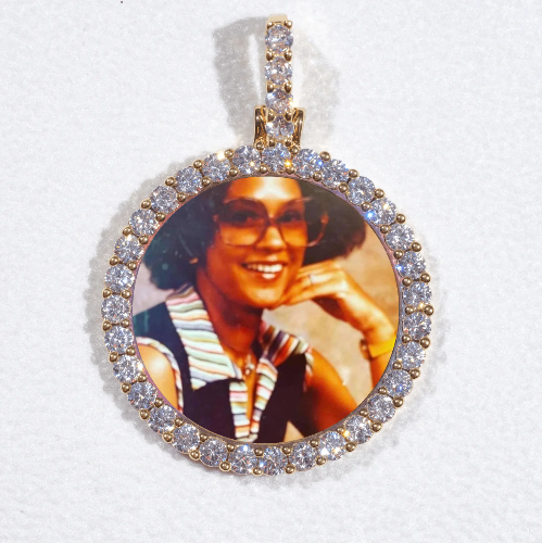3D CIRCLE CUSTOM PICTURE PENDANT SMALL SIZE