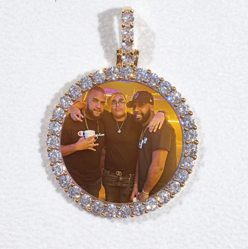 3D CIRCLE CUSTOM PICTURE PENDANT SMALL SIZE