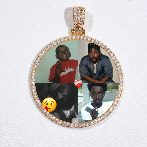 MEDIUM 3D CIRCLE CUSTOM PICTURE PENDANT
