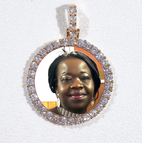 3D CIRCLE CUSTOM PICTURE PENDANT SMALL SIZE