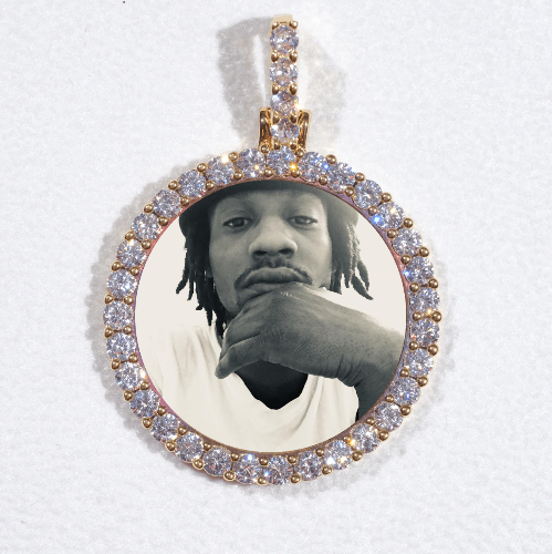 3D CIRCLE CUSTOM PICTURE PENDANT SMALL SIZE