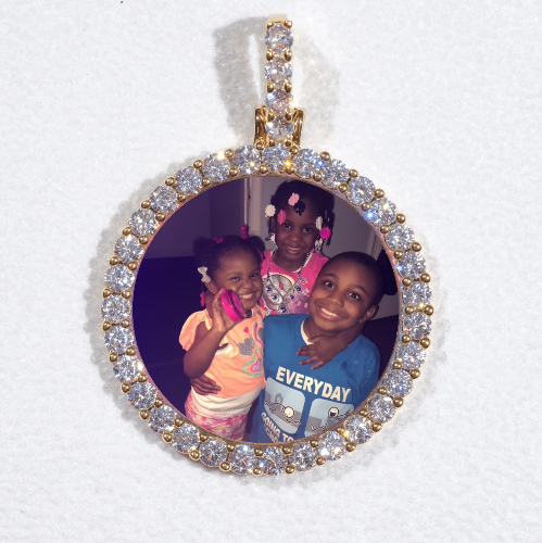 3D CIRCLE CUSTOM PICTURE PENDANT SMALL SIZE