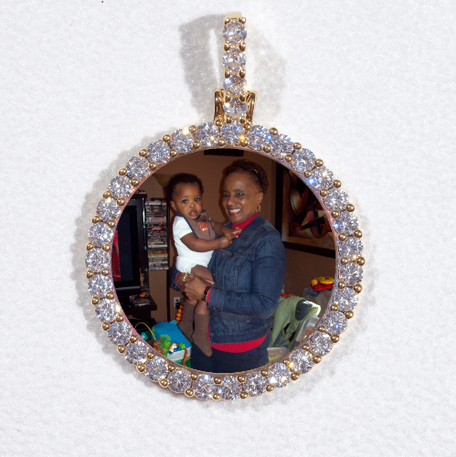 3D CIRCLE CUSTOM PICTURE PENDANT SMALL SIZE
