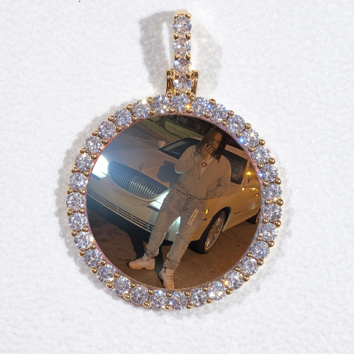 3D CIRCLE CUSTOM PICTURE PENDANT SMALL SIZE