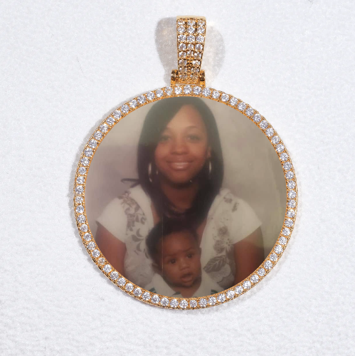 MEDIUM 3D CIRCLE CUSTOM PICTURE PENDANT