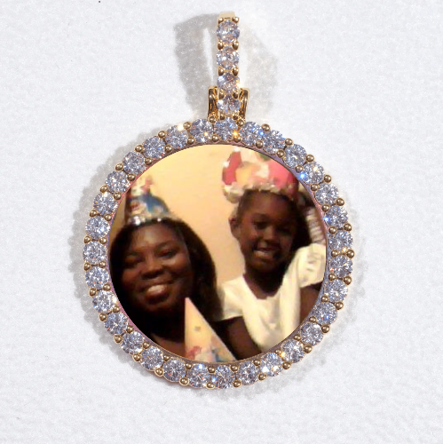 3D CIRCLE CUSTOM PICTURE PENDANT SMALL SIZE
