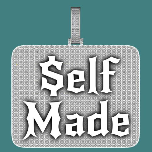 CUSTOM LETTER NECKLACE 3D BIG SQUARE