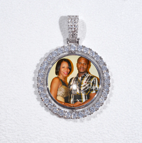 3D Spinning 2-Faced Custom Picture Pendant
