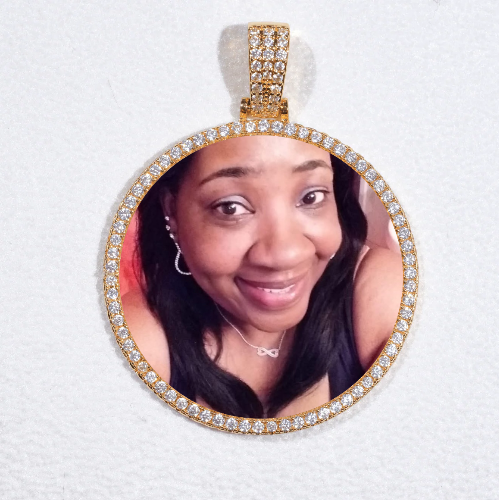 MEDIUM 3D CIRCLE CUSTOM PICTURE PENDANT