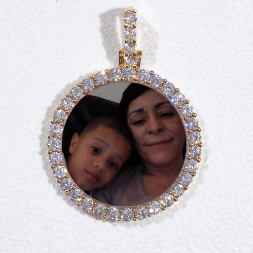 3D CIRCLE CUSTOM PICTURE PENDANT SMALL SIZE