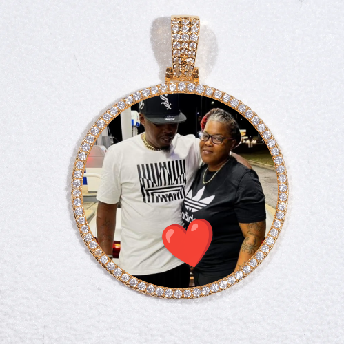 MEDIUM 3D CIRCLE CUSTOM PICTURE PENDANT