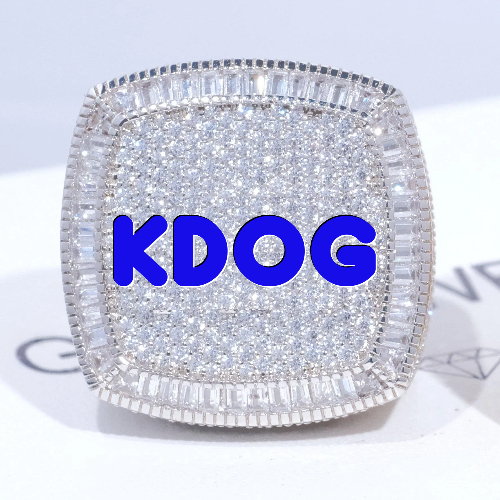 CUSTOM LETTER 3D ICED RING