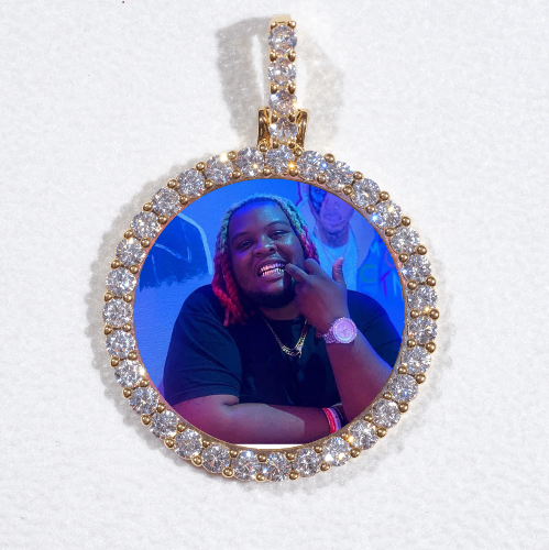3D CIRCLE CUSTOM PICTURE PENDANT SMALL SIZE