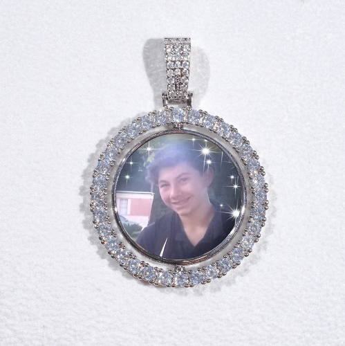 3D Spinning 2-Faced Custom Picture Pendant