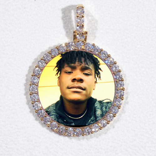 3D CIRCLE CUSTOM PICTURE PENDANT SMALL SIZE