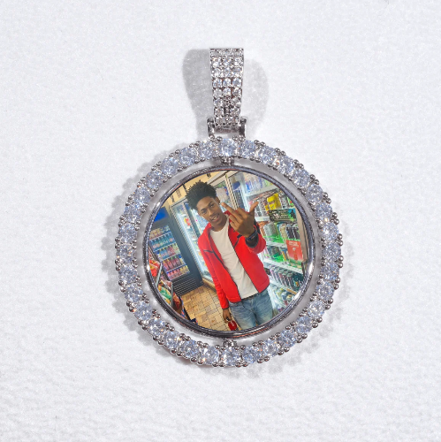 3D Spinning 2-Faced Custom Picture Pendant