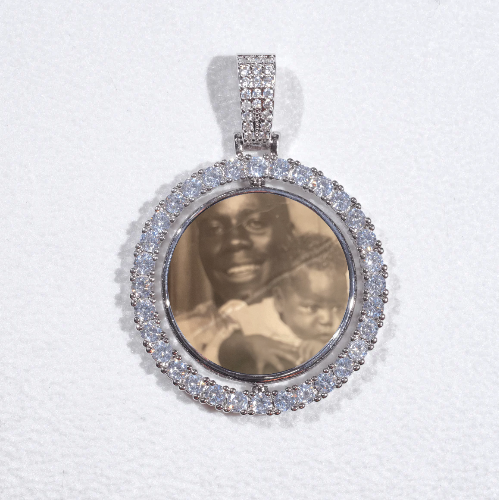 3D Spinning 2-Faced Custom Picture Pendant