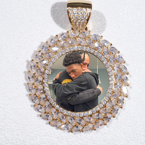 Large 3D Wheat Ear Custom Picture Pendant