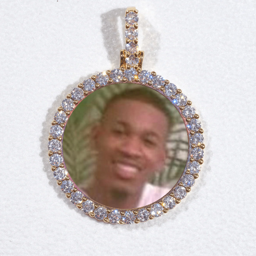 3D CIRCLE CUSTOM PICTURE PENDANT SMALL SIZE
