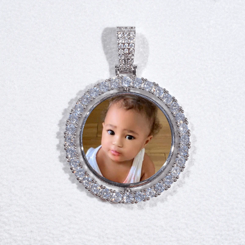 3D Spinning 2-Faced Custom Picture Pendant