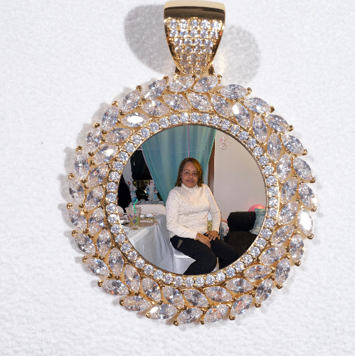 Large 3D Wheat Ear Custom Picture Pendant