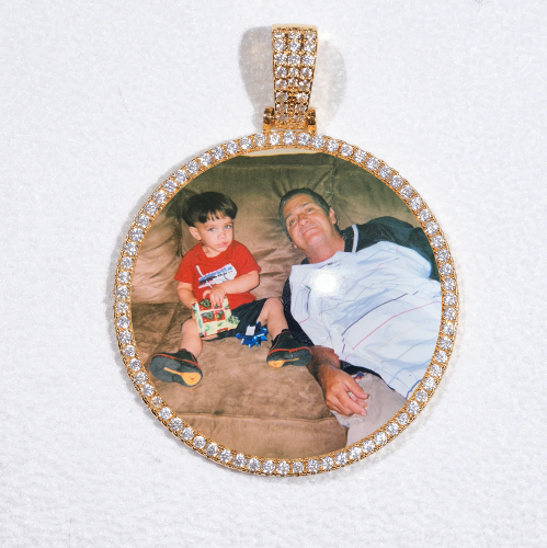 MEDIUM 3D CIRCLE CUSTOM PICTURE PENDANT