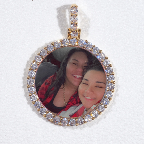 3D CIRCLE CUSTOM PICTURE PENDANT SMALL SIZE