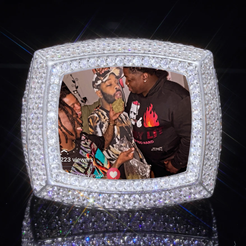 3D CUSTOM PICTURE ICED RING