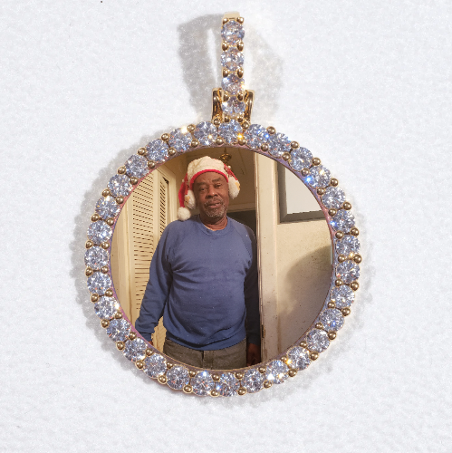 3D CIRCLE CUSTOM PICTURE PENDANT SMALL SIZE