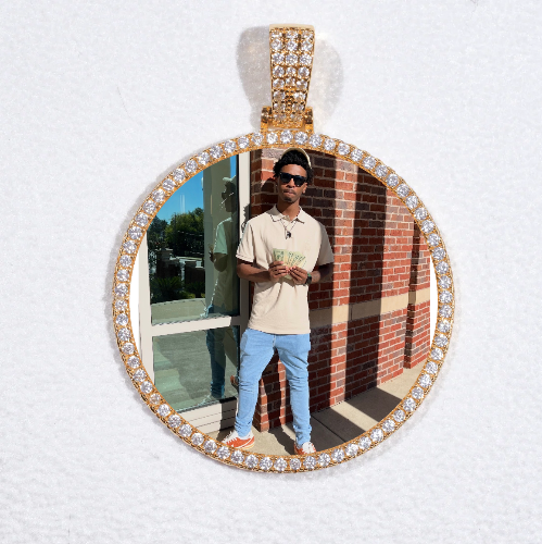 MEDIUM 3D CIRCLE CUSTOM PICTURE PENDANT