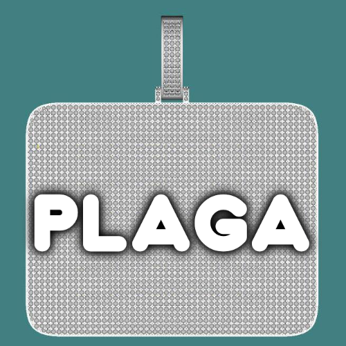 CUSTOM LETTER NECKLACE 3D BIG SQUARE