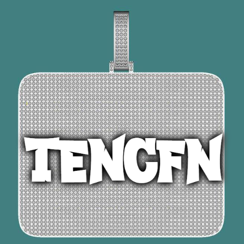 CUSTOM LETTER NECKLACE 3D BIG SQUARE