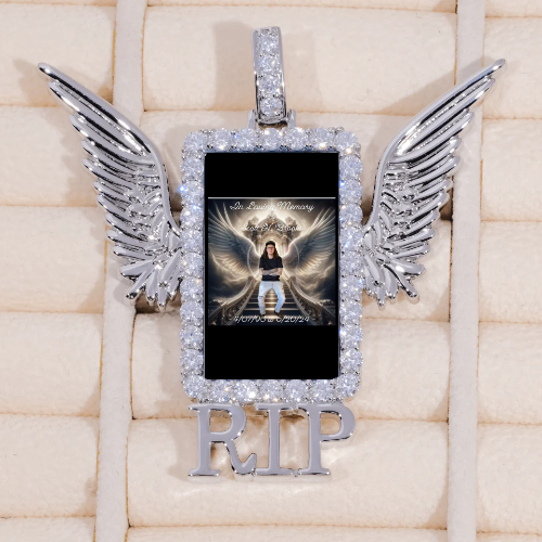 RIP WING 3D CUSTOM PICTURE PENDANT