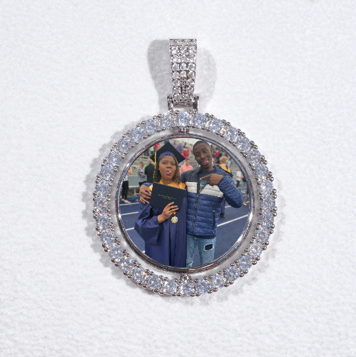 3D Spinning 2-Faced Custom Picture Pendant