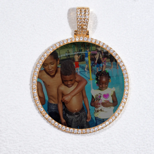 MEDIUM 3D CIRCLE CUSTOM PICTURE PENDANT