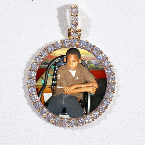 3D CIRCLE CUSTOM PICTURE PENDANT SMALL SIZE
