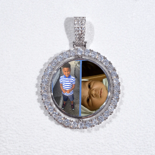 3D Spinning 2-Faced Custom Picture Pendant