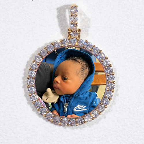 3D CIRCLE CUSTOM PICTURE PENDANT SMALL SIZE