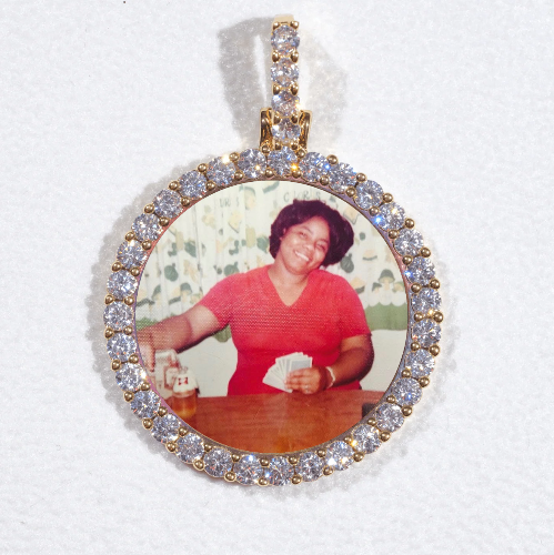3D CIRCLE CUSTOM PICTURE PENDANT SMALL SIZE