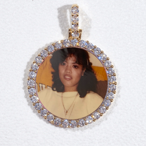 3D CIRCLE CUSTOM PICTURE PENDANT SMALL SIZE