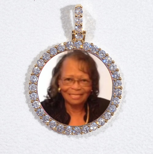 3D CIRCLE CUSTOM PICTURE PENDANT SMALL SIZE