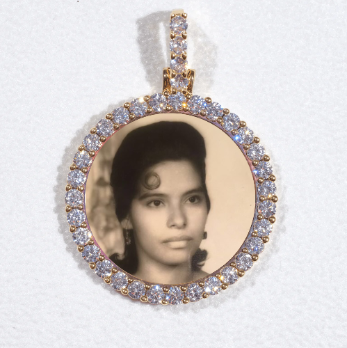 3D CIRCLE CUSTOM PICTURE PENDANT SMALL SIZE