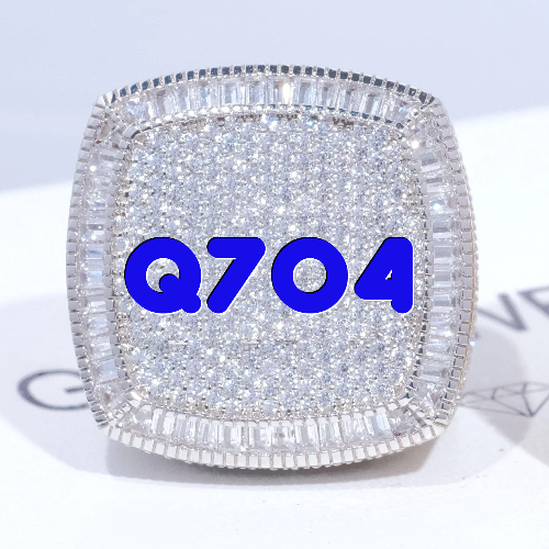 CUSTOM LETTER 3D ICED RING
